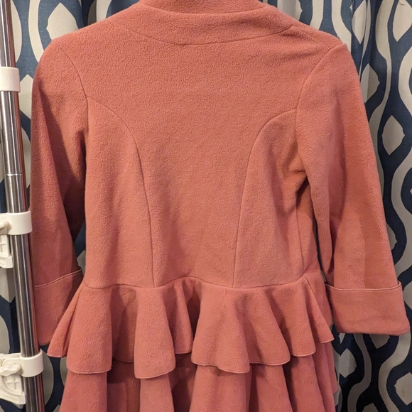 Mack & Co. Fleece Coat for Girls-Ruffle Bottom 6x/7 - Picture 4 of 4